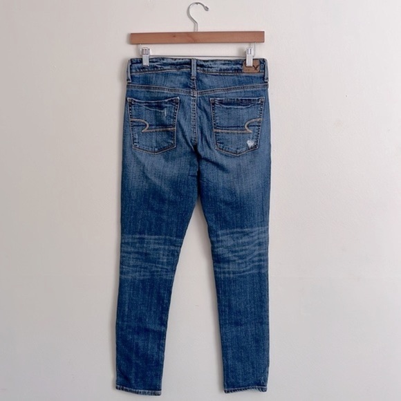 AE Distressed Super Skinny Denim Jeans - Picture 2 of 8